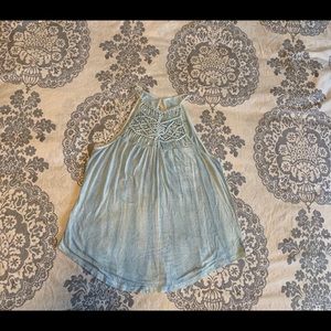 Cute crochet-neck AE Tank